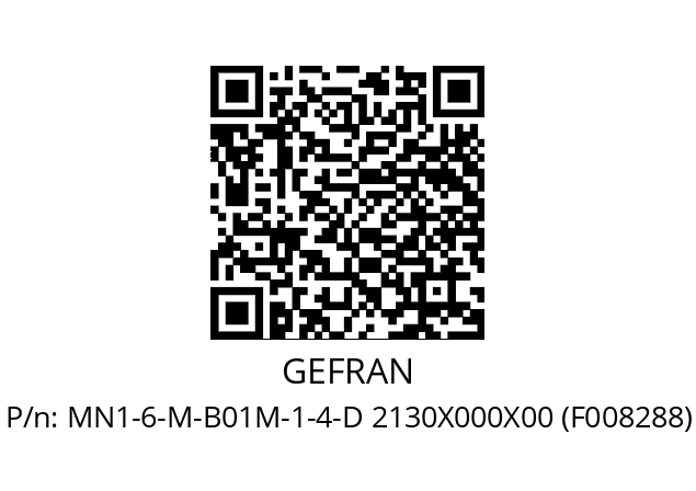   GEFRAN MN1-6-M-B01M-1-4-D 2130X000X00 (F008288)