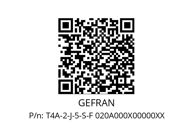   GEFRAN T4A-2-J-5-S-F 020A000X00000XX