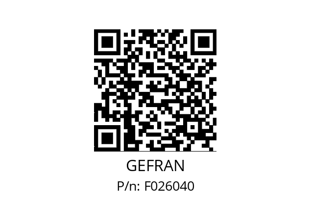   GEFRAN F026040