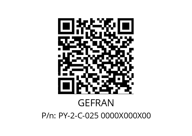   GEFRAN PY-2-C-025 0000X000X00