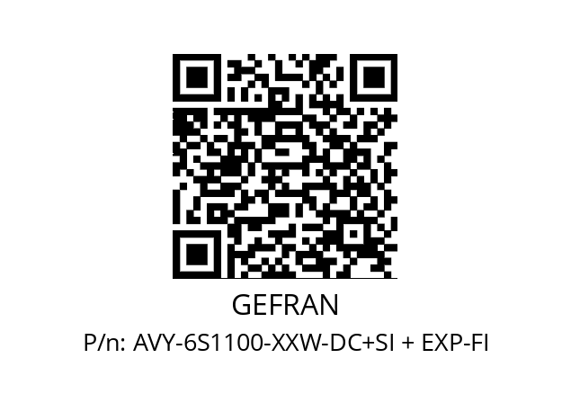   GEFRAN AVY-6S1100-XXW-DC+SI + EXP-FI