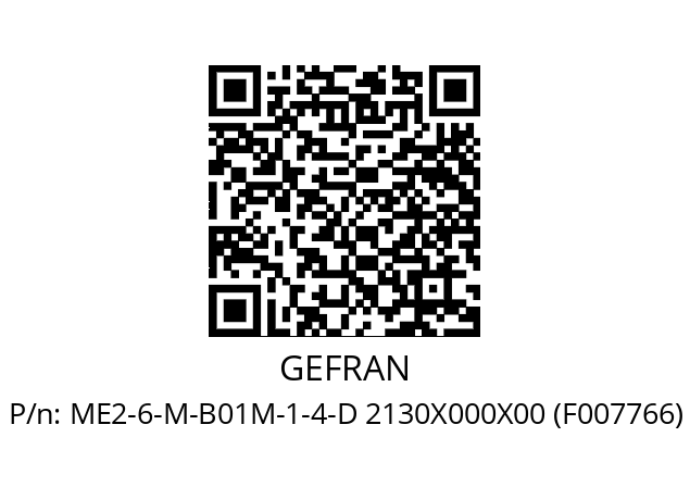   GEFRAN ME2-6-M-B01M-1-4-D 2130X000X00 (F007766)