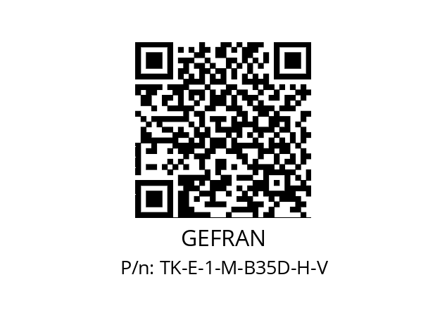  F028622 GEFRAN TK-E-1-M-B35D-H-V