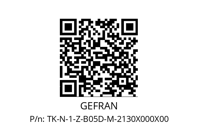   GEFRAN TK-N-1-Z-B05D-M-2130X000X00