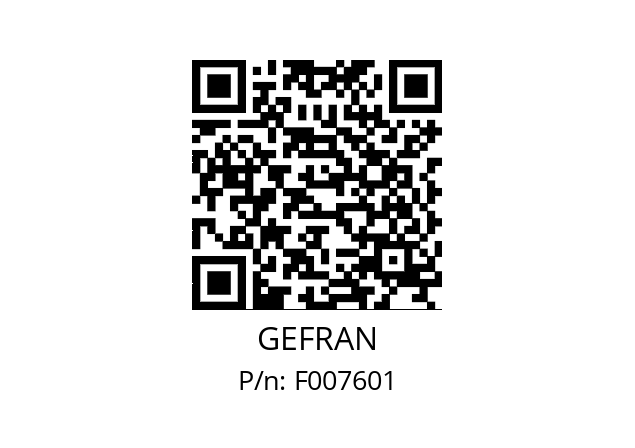   GEFRAN F007601