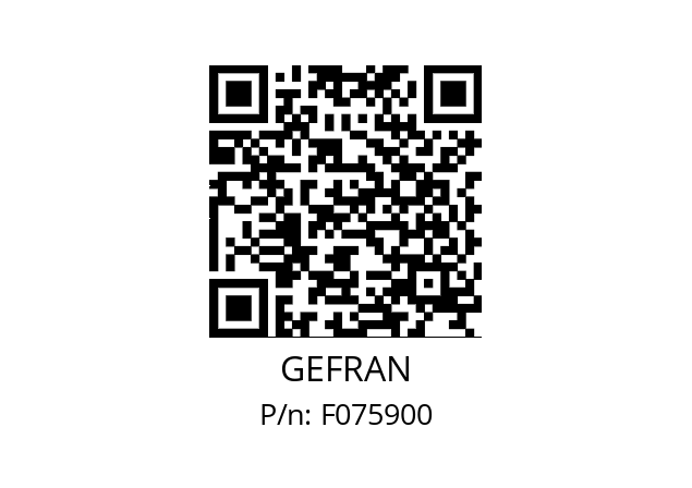   GEFRAN F075900