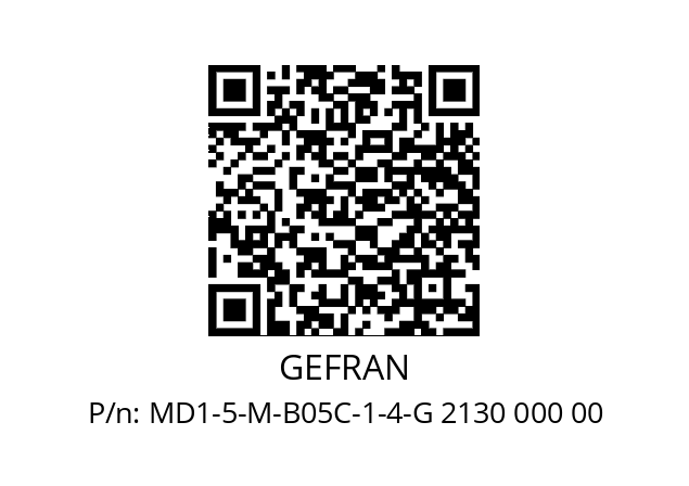   GEFRAN MD1-5-M-B05C-1-4-G 2130 000 00