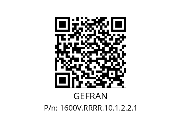   GEFRAN 1600V.RRRR.10.1.2.2.1