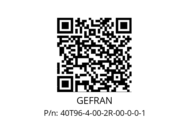   GEFRAN 40T96-4-00-2R-00-0-0-1