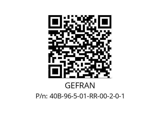   GEFRAN 40B-96-5-01-RR-00-2-0-1