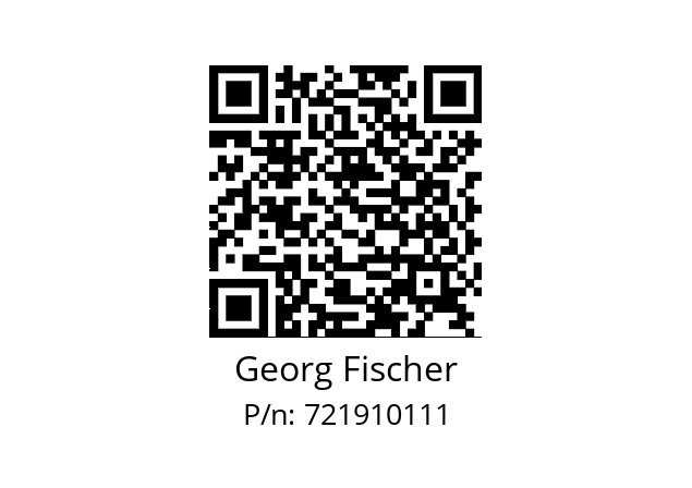   Georg Fischer 721910111