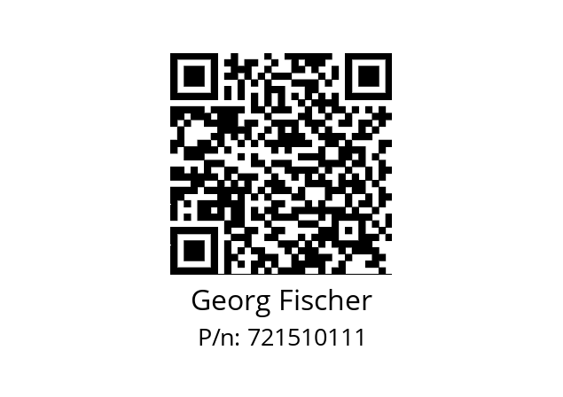   Georg Fischer 721510111