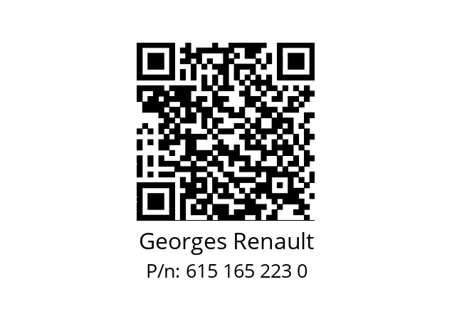   Georges Renault 615 165 223 0