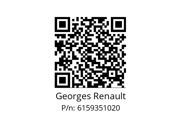   Georges Renault 6159351020