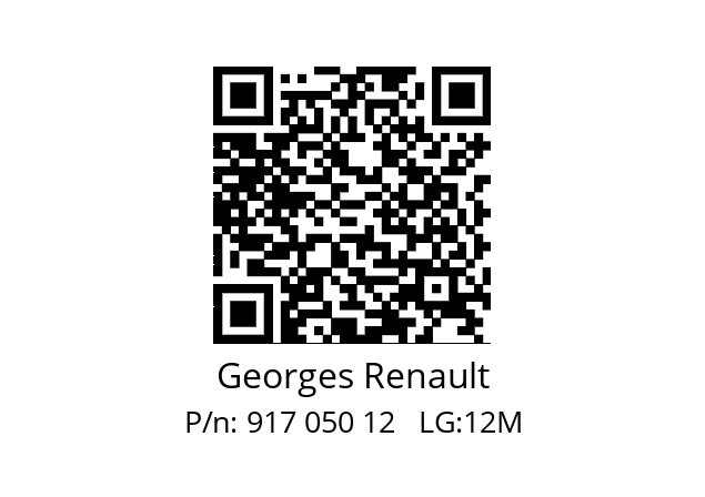   Georges Renault 917 050 12   LG:12M