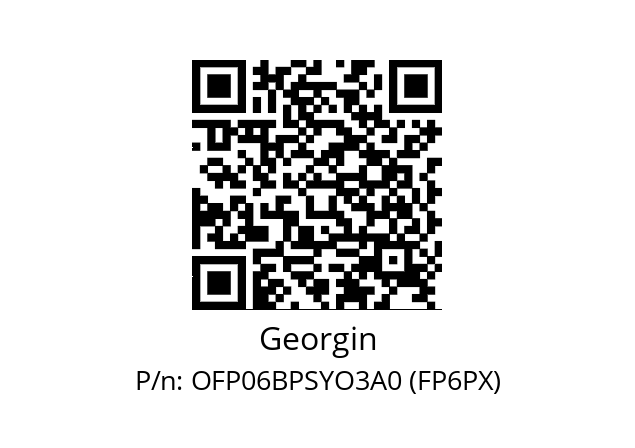   Georgin OFP06BPSYO3A0 (FP6PX)