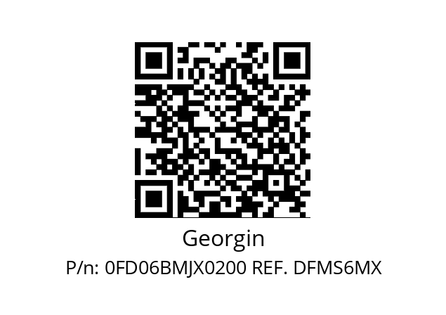   Georgin 0FD06BMJX0200 REF. DFMS6MX