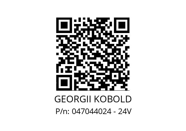   GEORGII KOBOLD 047044024 - 24V