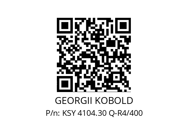   GEORGII KOBOLD KSY 4104.30 Q-R4/400