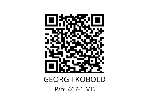   GEORGII KOBOLD 467-1 MB