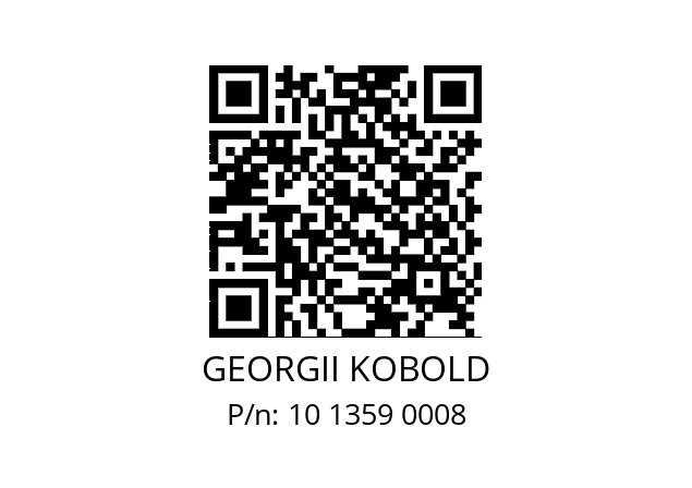   GEORGII KOBOLD 10 1359 0008