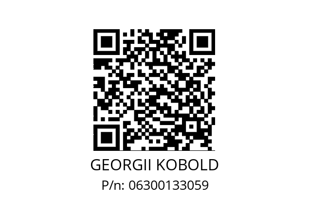   GEORGII KOBOLD 06300133059