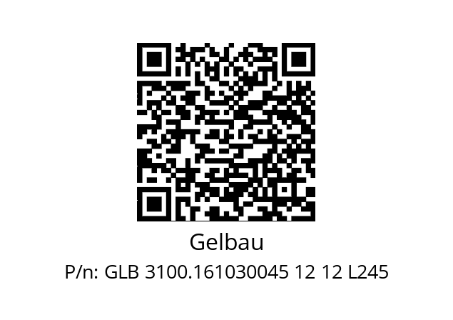   Gelbau GLB 3100.161030045 12 12 L245