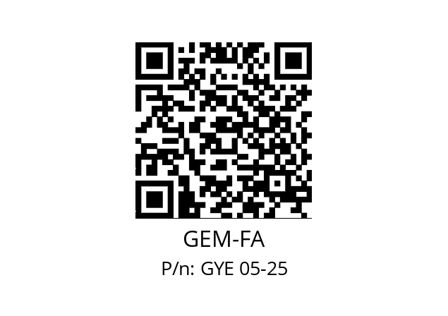   GEM-FA GYE 05-25