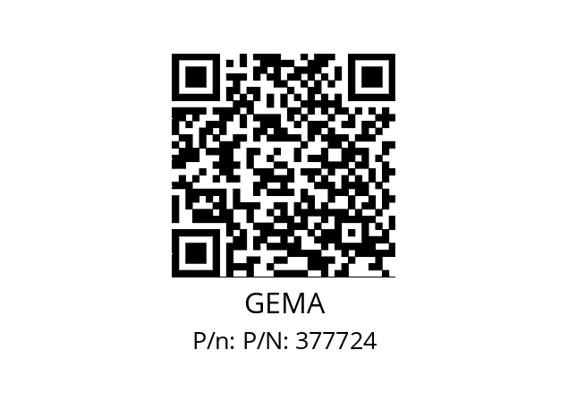   GEMA P/N: 377724