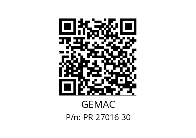   GEMAC PR-27016-30