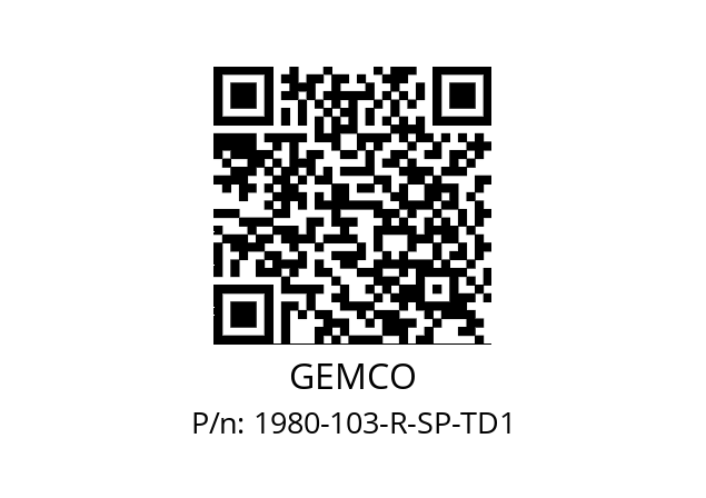   GEMCO 1980-103-R-SP-TD1