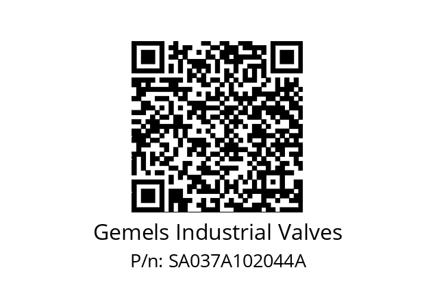   Gemels Industrial Valves SA037A102044A