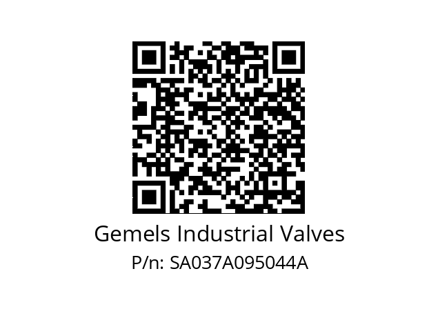   Gemels Industrial Valves SA037A095044A