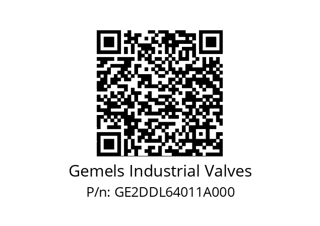   Gemels Industrial Valves GE2DDL64011A000