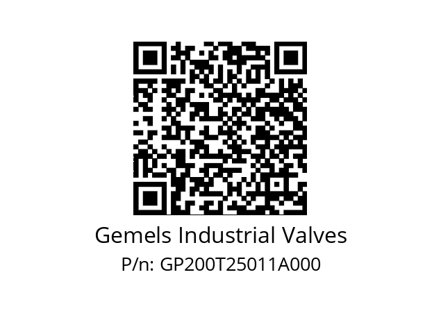   Gemels Industrial Valves GP200T25011A000