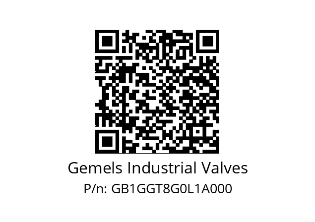   Gemels Industrial Valves GB1GGT8G0L1A000