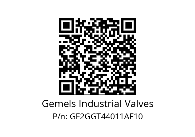   Gemels Industrial Valves GE2GGT44011AF10