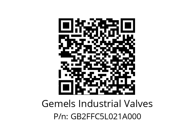   Gemels Industrial Valves GB2FFC5L021A000