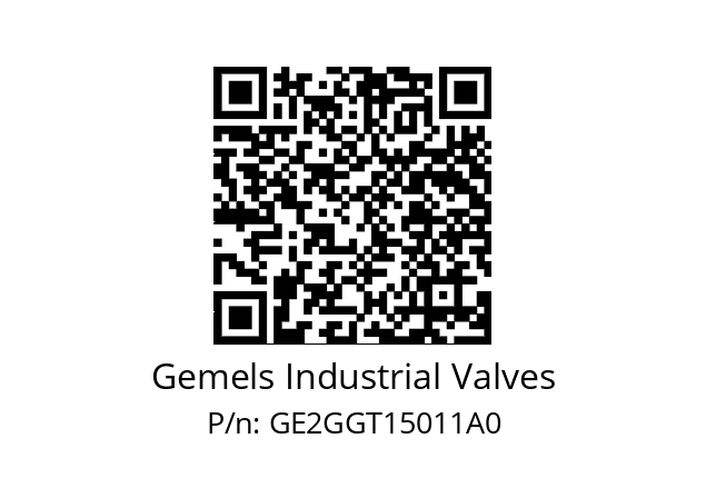   Gemels Industrial Valves GE2GGT15011A0