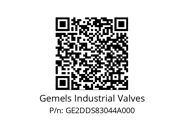   Gemels Industrial Valves GE2DDS83044A000