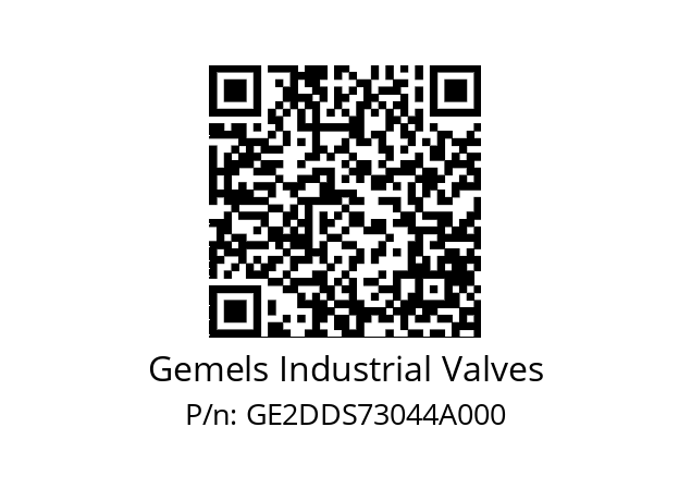   Gemels Industrial Valves GE2DDS73044A000