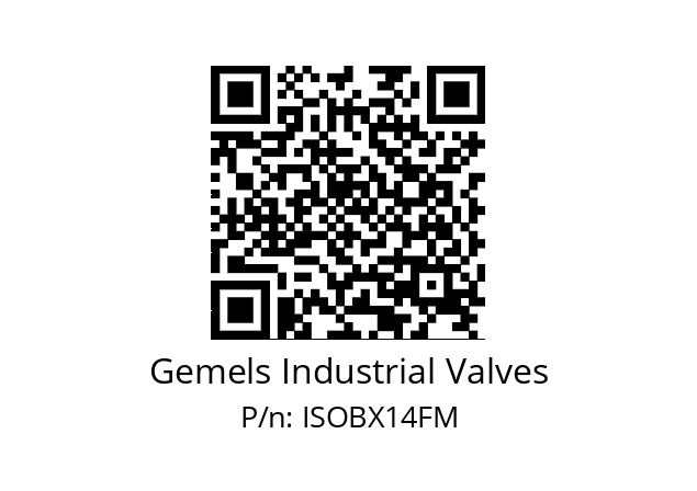   Gemels Industrial Valves ISOBX14FM