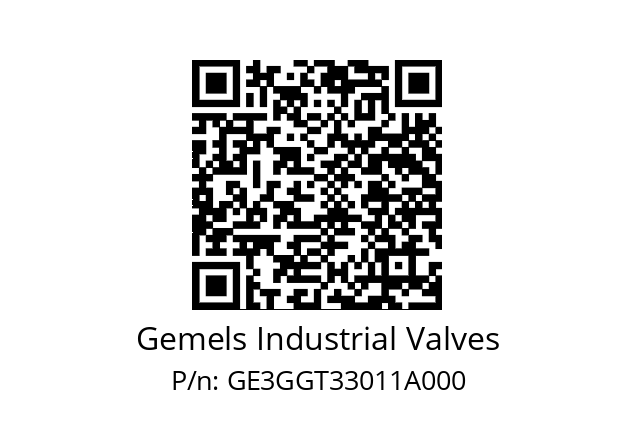   Gemels Industrial Valves GE3GGT33011A000