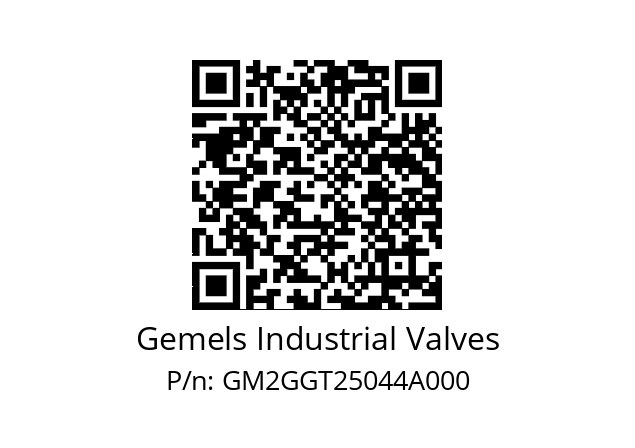   Gemels Industrial Valves GM2GGT25044A000