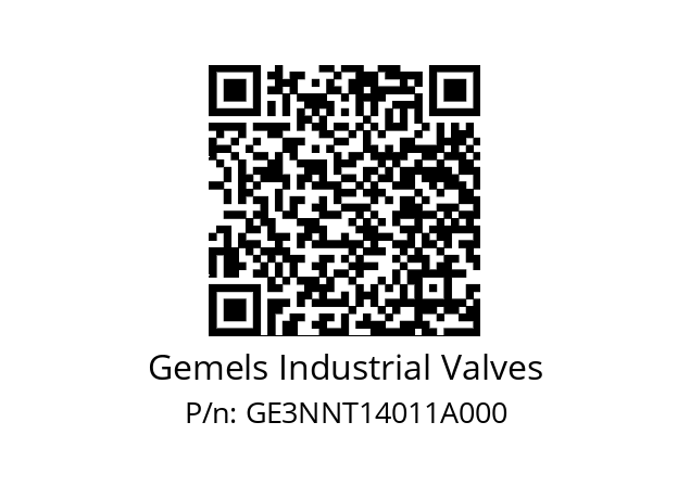   Gemels Industrial Valves GE3NNT14011A000