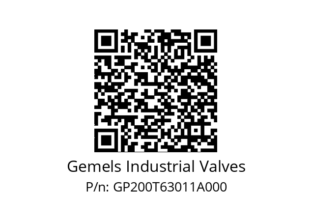   Gemels Industrial Valves GP200T63011A000