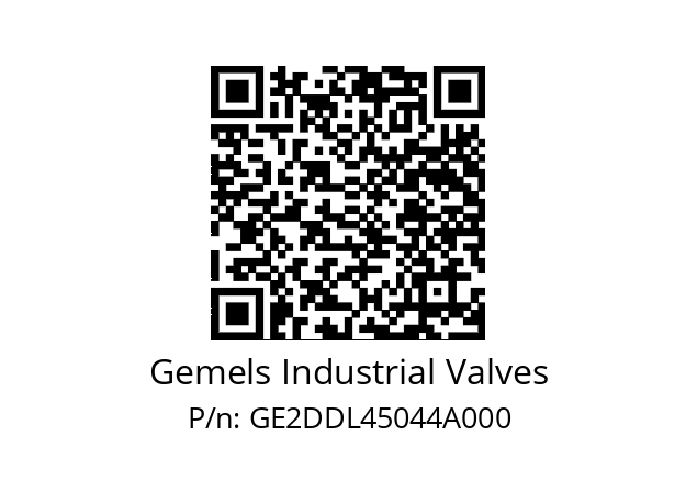   Gemels Industrial Valves GE2DDL45044A000