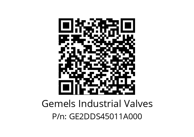   Gemels Industrial Valves GE2DDS45011A000