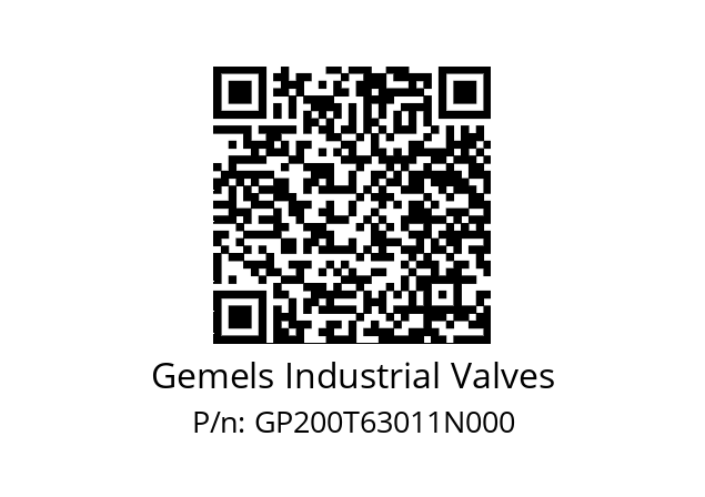   Gemels Industrial Valves GP200T63011N000