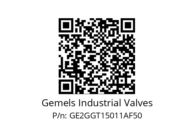   Gemels Industrial Valves GE2GGT15011AF50